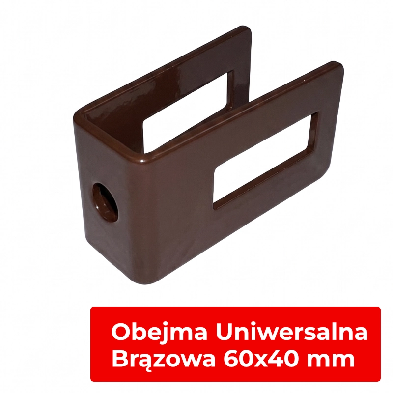 Uchwyt uniwersalny – kolor brązowy RAL8017